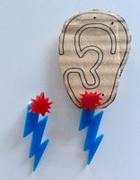 Zig Zag Pow! Superhero Earring Set for Women